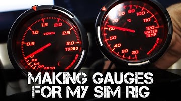 Building a Boost, Water Temp & Tachometer Gauge System for the Simulator