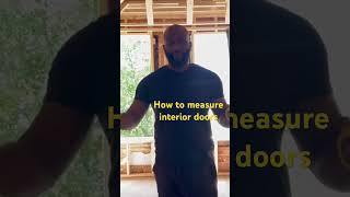 How to measure interior doors to fit opening #constructiontips #construction #homedepot