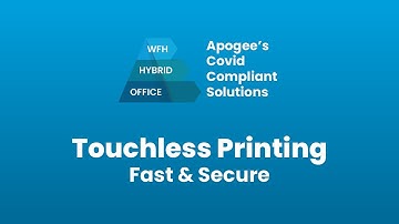Touchless Printing - Fast and Secure | Apogee Corporation | Printing Services | Office Working