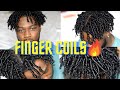 Finger Coils | SUPER CURLY Routine for Black Men!