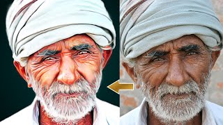 PHOTOSHOP OIL PAINTING EFFECTS TUTORIAL || DIGITAL PHOTO PAINTING || SMUDGE EFFECTS