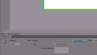 Dreamweaver CS4 Tutorial   24   Lists and Menus