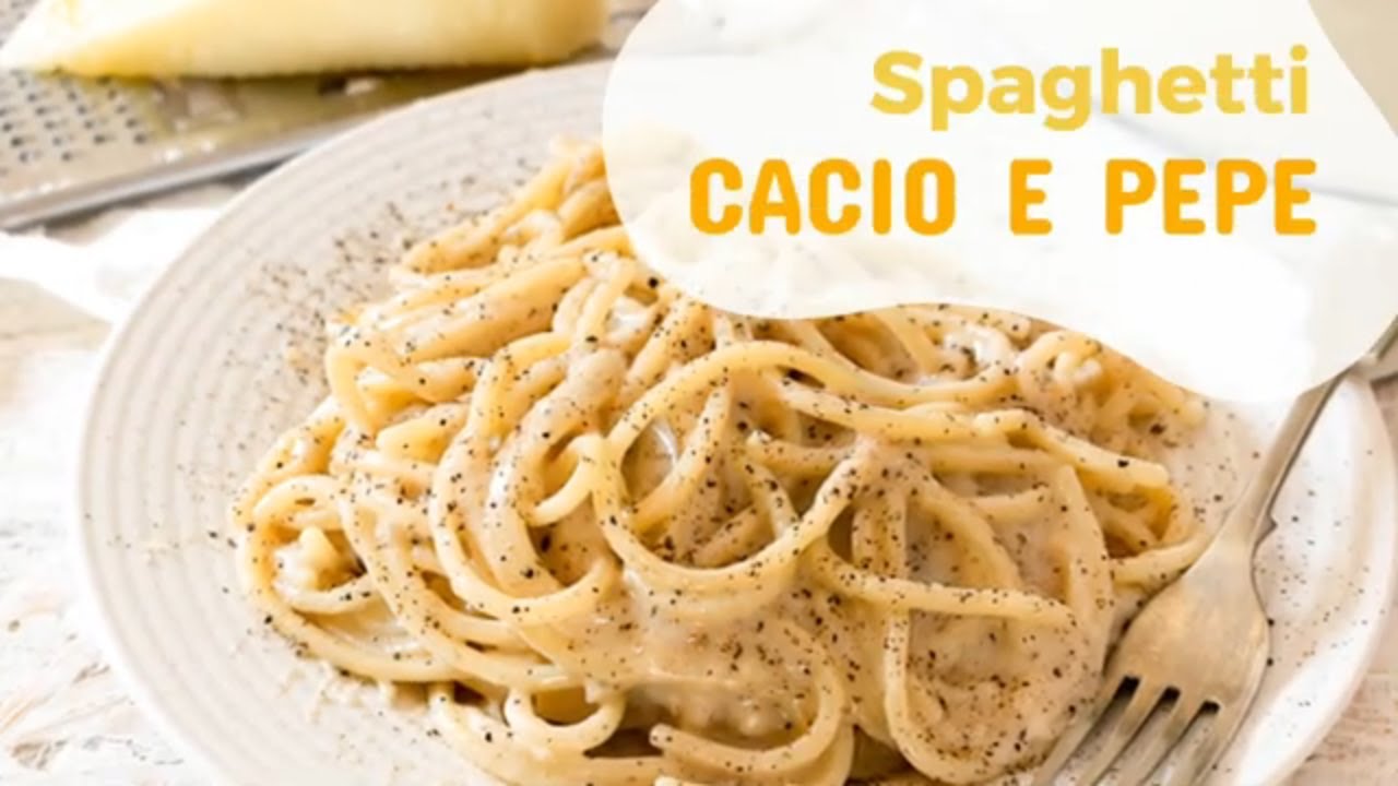 Cheese and Black Pepper Spaghetti Recipe, Authentic Italian Spaghetti