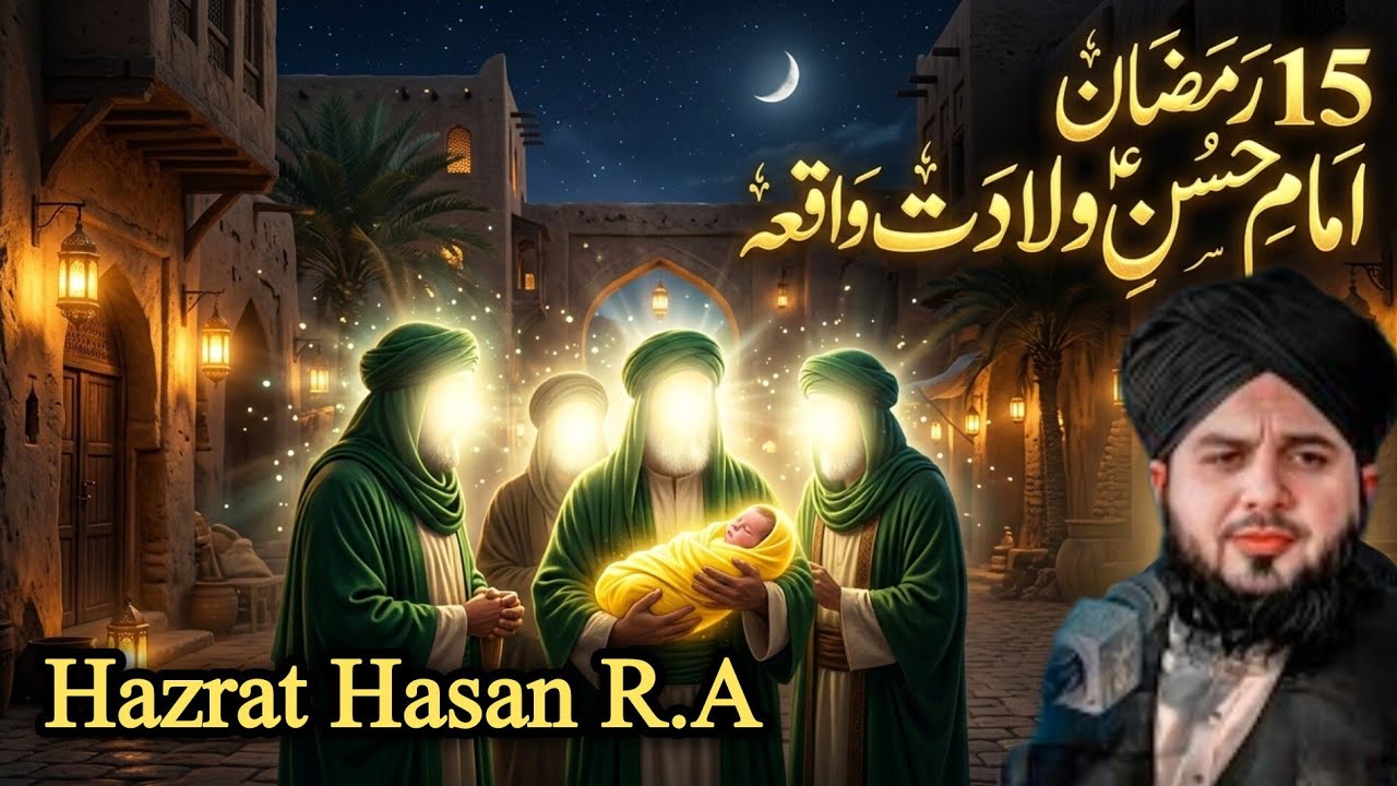 Hasiaan R 15 Ramadan - Imam Hassan (R.A) Ki Wiladat | Emotional Bayan | Peer ...