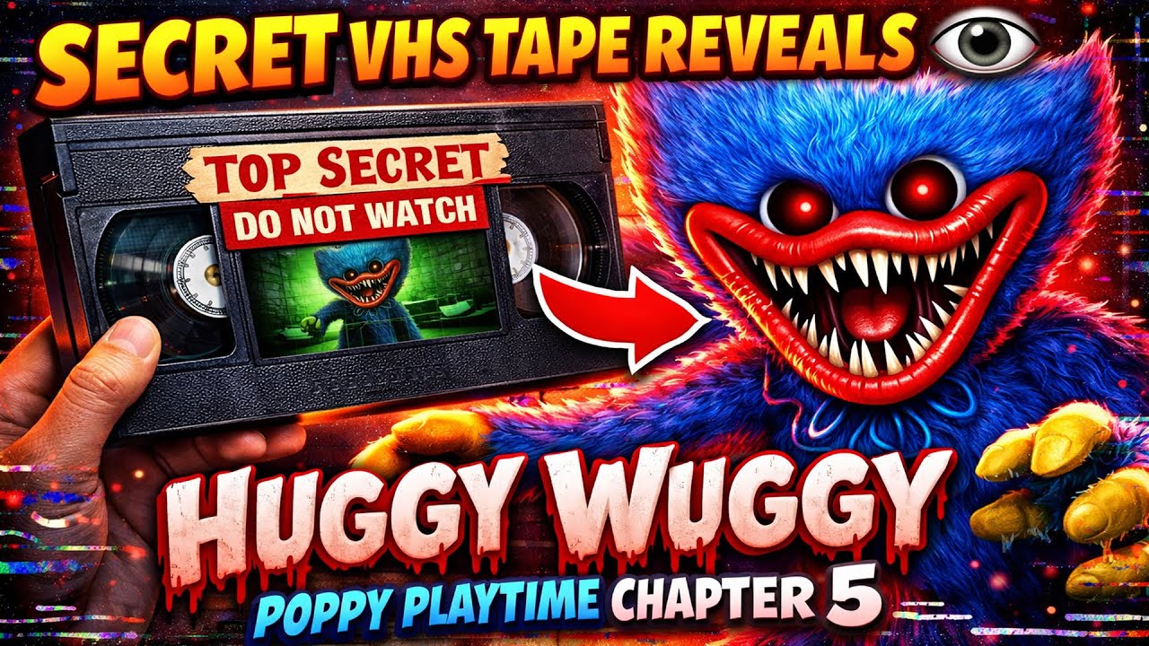 Secret VHS Tape Reveals Huggy Wuggy 👁️ | Poppy Playtime Chapter 5