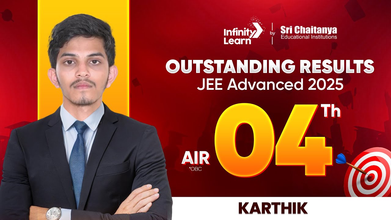 How Karthik Cracked JEE Advanced 2025 | AIR 4 in OBC Category | Sri ...