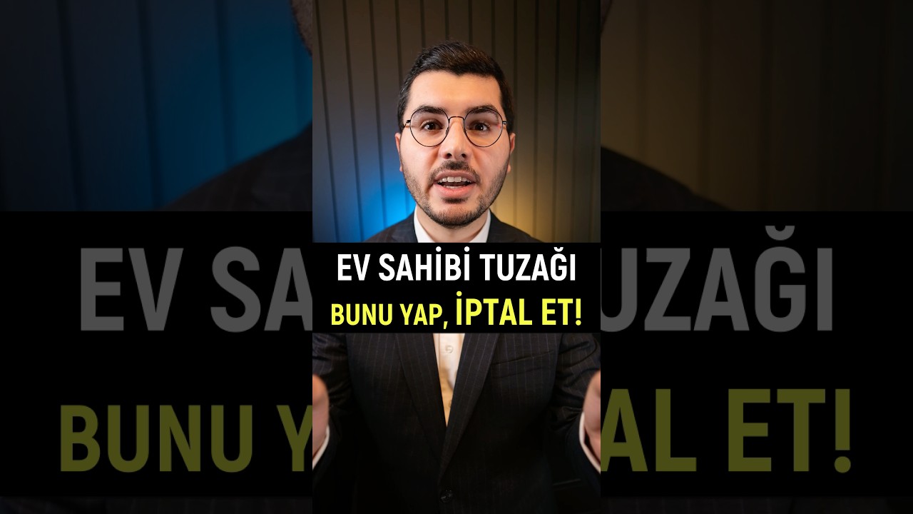 Ev Kiralarken Dehşet Tuzak! İptal Ettir.