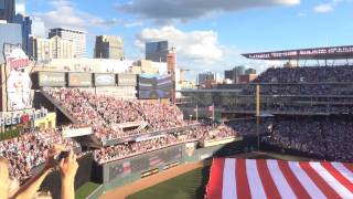 National anthem and fighter jet flyover at 2014 MLB Allstar screenshot 3