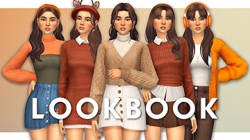 CC LOOKBOOK FOR FALL 🍂 | Sims 4 Create A Sim + CC LINKS!