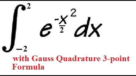 Unlocking Numerical Integration Mastering Gauss Quadrature 3 Point Formula