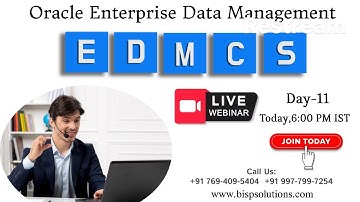 Webinar of (EDMCS) Oracle Enterprise Data Management