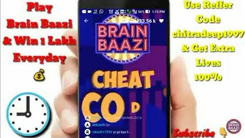 BRAIN BAAZI CHEAT CODE FOR 3RD JUNE AT 9:00 PM | CHEAT CODE | WIN 1 LAKH RUPEES 💰 | #Brainbaazi