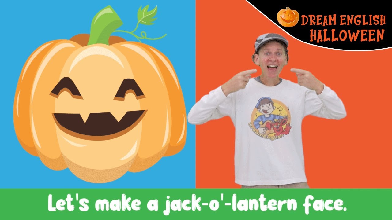 Jack O Lantern Face | Halloween Songs | Dream English Kids