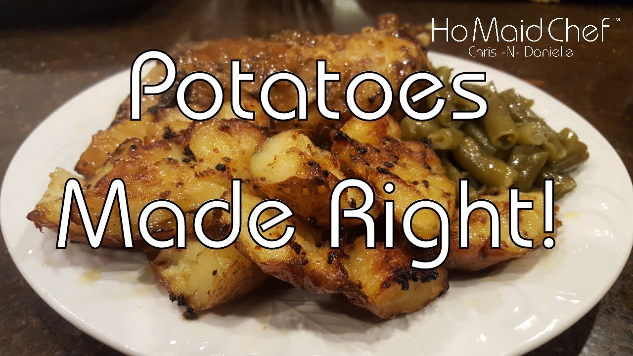 Smashed Garlic Lemon Crispy Potatoes || Dining In With Danielle