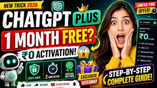 How to use ChatGPT Plus FREE | ChatGPT Plus FREE for 1 Month! | How to Activate ChatGPT in 2026
