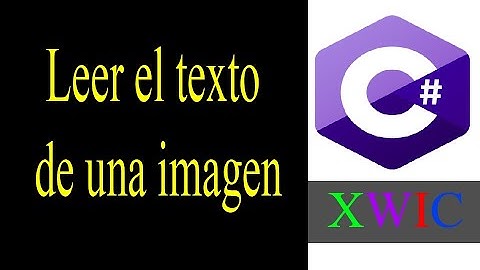 C#: Extraer texto de una imagen - Tesseract - OCR