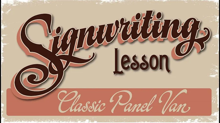 Signwriting / Sign Painting Lesson/Demo -  Realtime hand lettering on Classic Morris Minor Panel Van