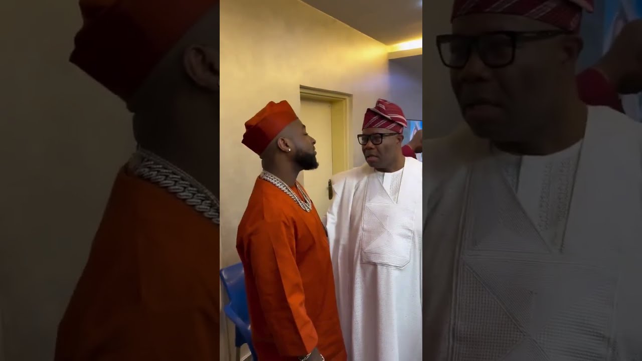 Davido meets with Nigeria's Senate President, Godswill Akpabio in Abuja