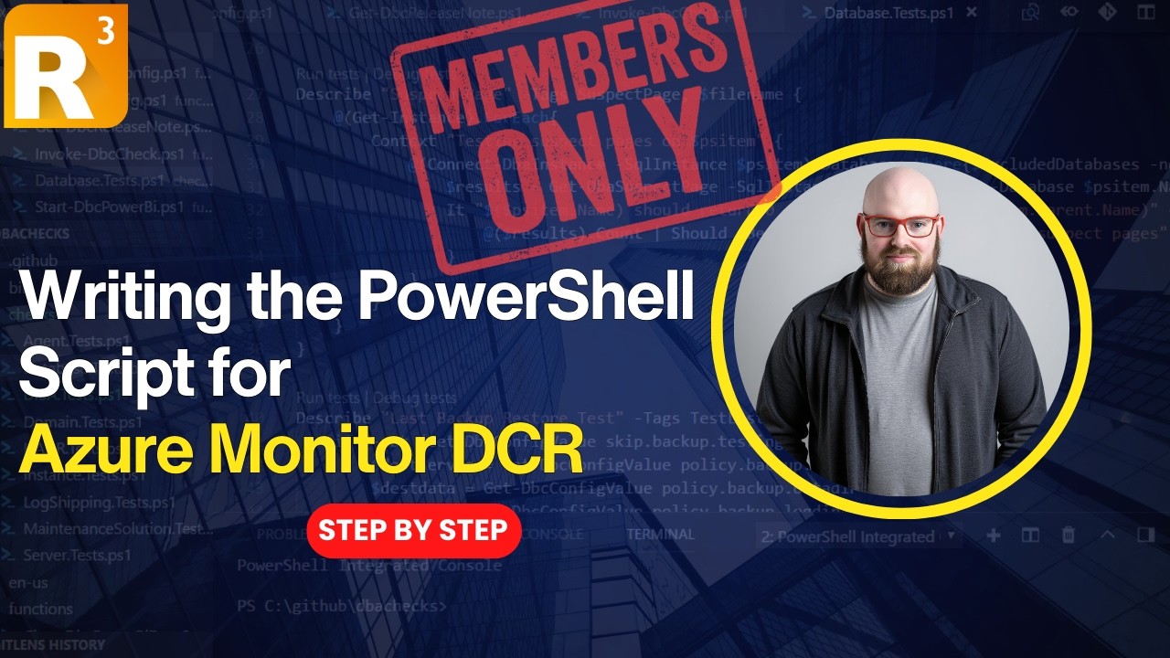Writing the PowerShell Script for Azure Monitor DCR - YouTube