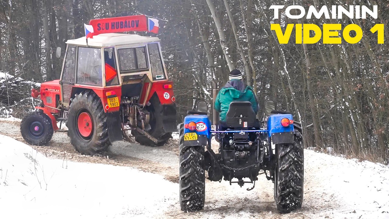Tractor ❄️ winter race | Traktoriáda Nechálov 2026 | závod 🚜 Video 1