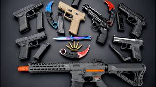 Complete Airsoft Gun Breakdown! M4 Rifle, Glock 17, Glock 19X, Beretta M9 & CZ 75 P-07