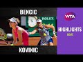 Belinda Bencic vs. Danka Kovinic | 2020 Rome Second Round | WTA Highlights