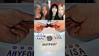 Lisa/Rose vs Ahyeon/Rami! Best Duo? #dueldash #kpop #blackpink