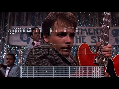 Back to the Future - Marty McFly Plays Johnny B  Goode WITH TAB  AND SHEET