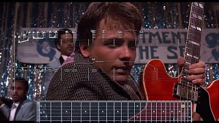 Back to the Future - Marty McFly Plays Johnny B  Goode WITH TAB  AND SHEET