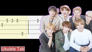 BTS - Body To Body (Ukulele Tabs Tutorial EASY)