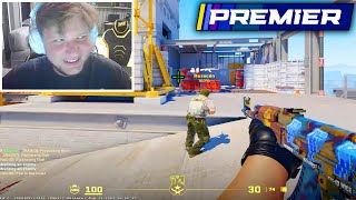 S1MPLE PLAYS HIS FIRST GAME OF PREMIER MODE IN CS2!!
