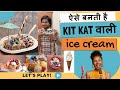 ऐसे बनती है Kit Kat वाली Roll Ice Cream | KITKAT ICE CREAM ROLL | kanpur street food  #streetfood