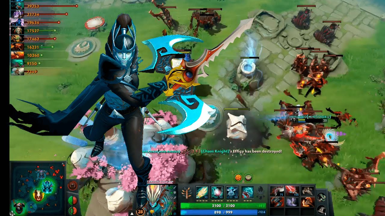 PHANTOM ASSASSIN MEGA CREEPS DEFENSE COMEBACK | DOTA 2