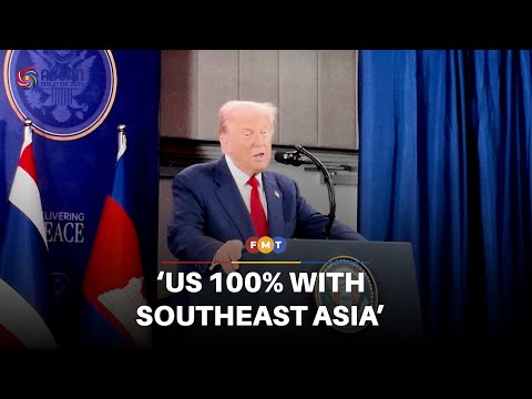 ترامب يقول إن الولايات المتحدة مع جنوب شرق آسيا بنسبة 100