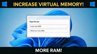 How to Increase Virtual Memory on Windows 11