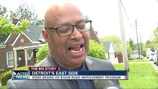 Detroit to invest $100 million to improve 100 miles of roads