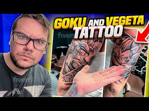 goku vs vegeta tattoo