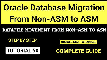 Oracle Database Migration from Non-ASM to ASM Step By Step