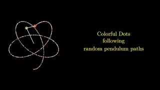Dots following random pendulum paths | Animation | manim