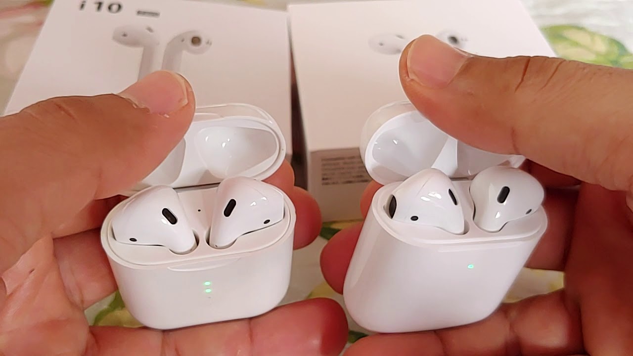 TWS versus Real Airpods 2 (physical features comparison) -