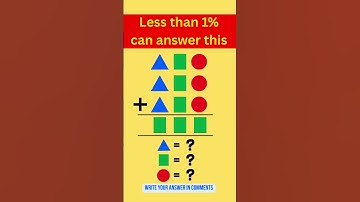 Genius IQ challenge puzzle #maths level-4