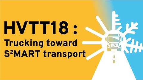 HVTT18 Plenary Session: Transportation infrastructure resilience for road freight transport systems