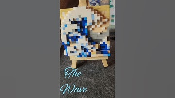 Building Block Wave #art #lego  #satisfying #thewave #painting