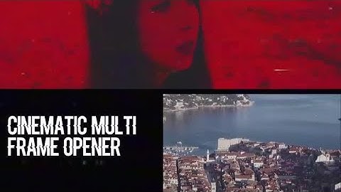 Cinematic Multi Frame Opener Premiere Pro Templates