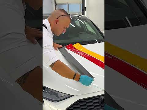 How to Make Sport Stripes on a Car Hood 🚗🛠️✨ thumbnail