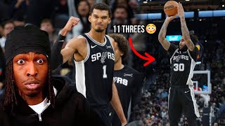 Julian Champagnie Just BROKE the Knicks 😳 11 Threes in Spurs Win