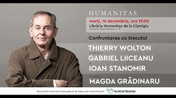 Thierry Wolton în dialog cu Gabriel Liiceanu și Ioan Stanomir.  Moderator: Magda Grădinaru.