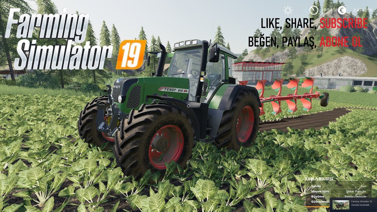 Farming Simulator 2019 Fendt Favorit Vario 800 Tms v1.2 Tractor - Traktör Mod FS19