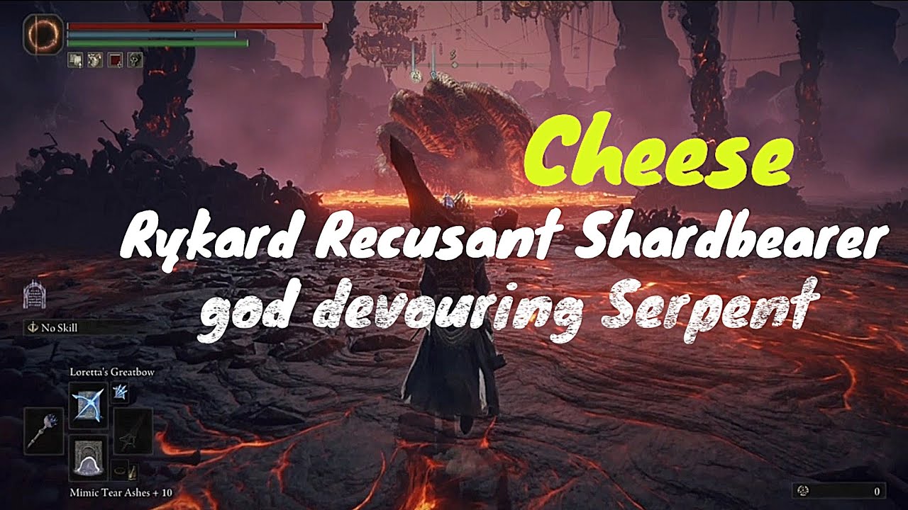 Cheese god devouring Serpent & Rykard Recusant Shardbearer Elden Ring