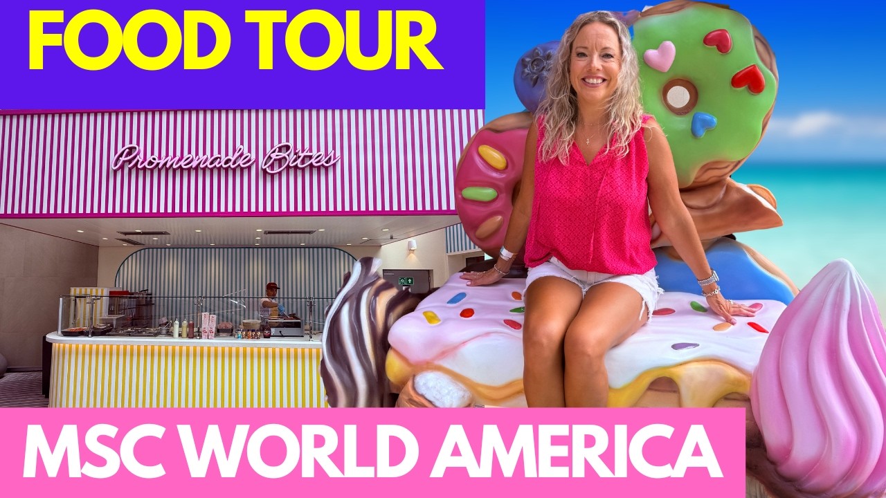 Everything We Ate on MSC World America🍤 🍩 | Full Food Tour & Review!